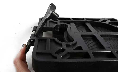 Schwenkbare Sitzplatte aus PVC Pike'n Bass