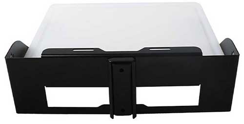 Detail glissiere et support inox epoxy noir