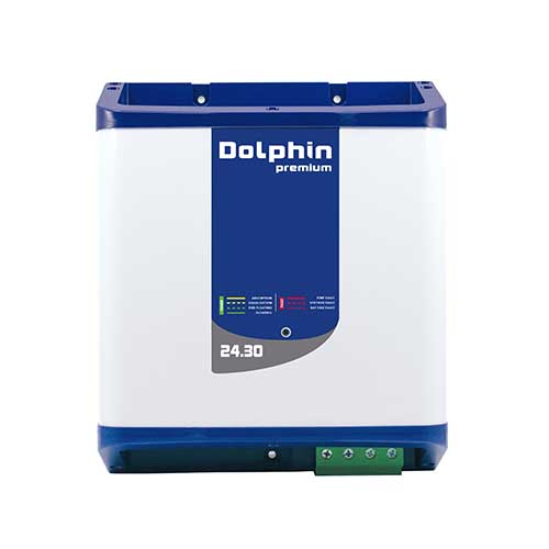 Caractéristiques du chargeur de batterie Dolphin Premium 24V 30A  3 sortie 115/230V