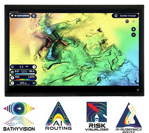 Furuno TZMAP9 BATHYVISION - AI ROUTING - Risk Visualizer - AI Autoguidance
