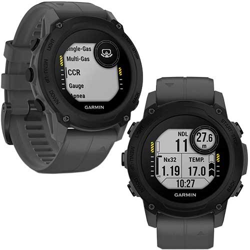 Modes de plongée et fonctionnalités de la montre de plongée connectée GPS Descent G1 Garmin Noir