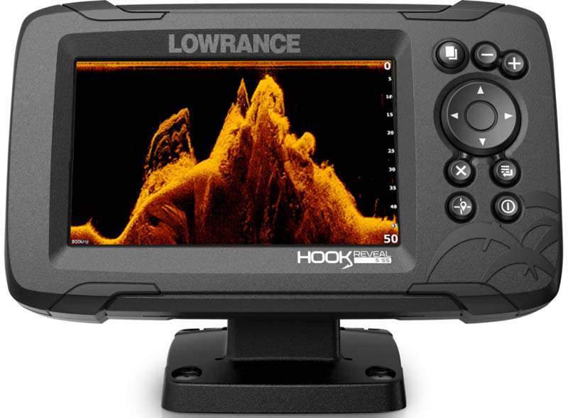 Lowrance HOOK Reveal 5 HDI technologie DownScan Imaging