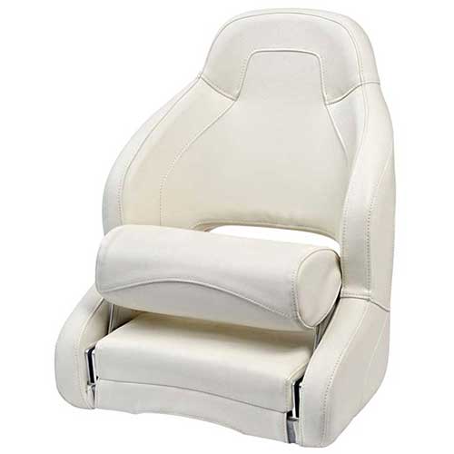 Siège anatomique rembourré avec flip up H52 blanc RAL 9010 - Osculati