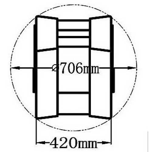 dimensions siège reverso osculati