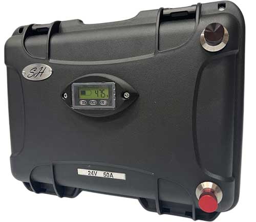 Caractéristiques de la valise lithium Ion SH Lithium 24V 50A