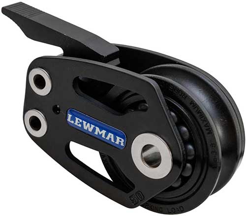 Taquet coinceur intégré sur poulie Lewmar HTX 50 mm