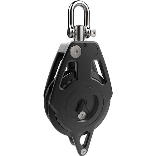 Poulie Lewmar Racing simple à cliquet et ringot Ø 80 mm