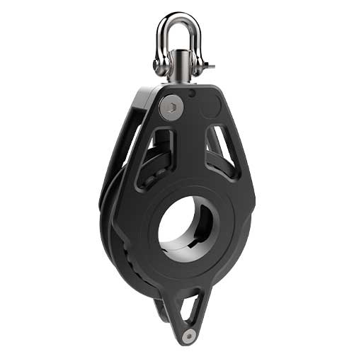 Lewmar Racing - détail poulie simple avec ringot 80 mm